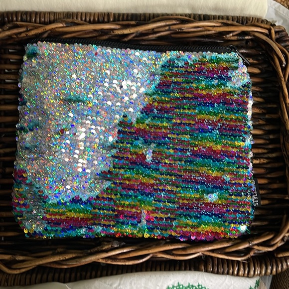 STYLE LAB COLORFUL SEQUENCE  ZIPPED BAG - Picture 2 of 5